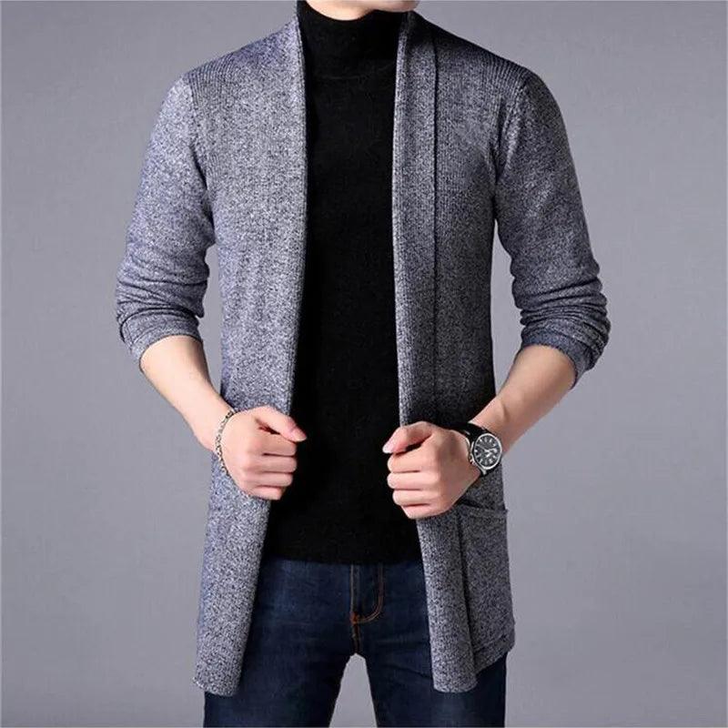 Men’s Casual Fashion: The Ultimate Long Slim Sweater Cardigan