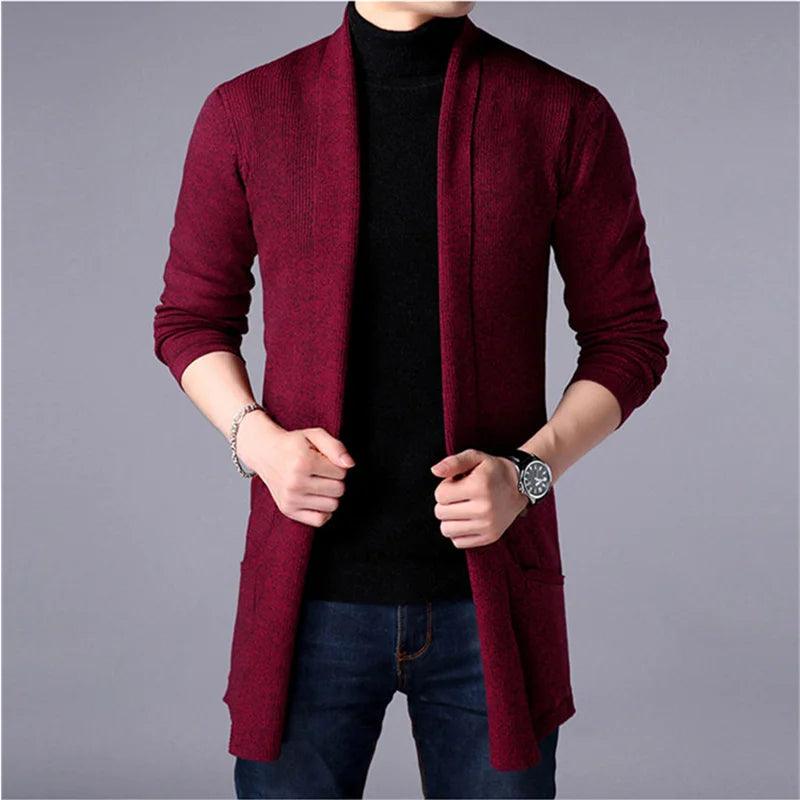 Men’s Casual Fashion: The Ultimate Long Slim Sweater Cardigan