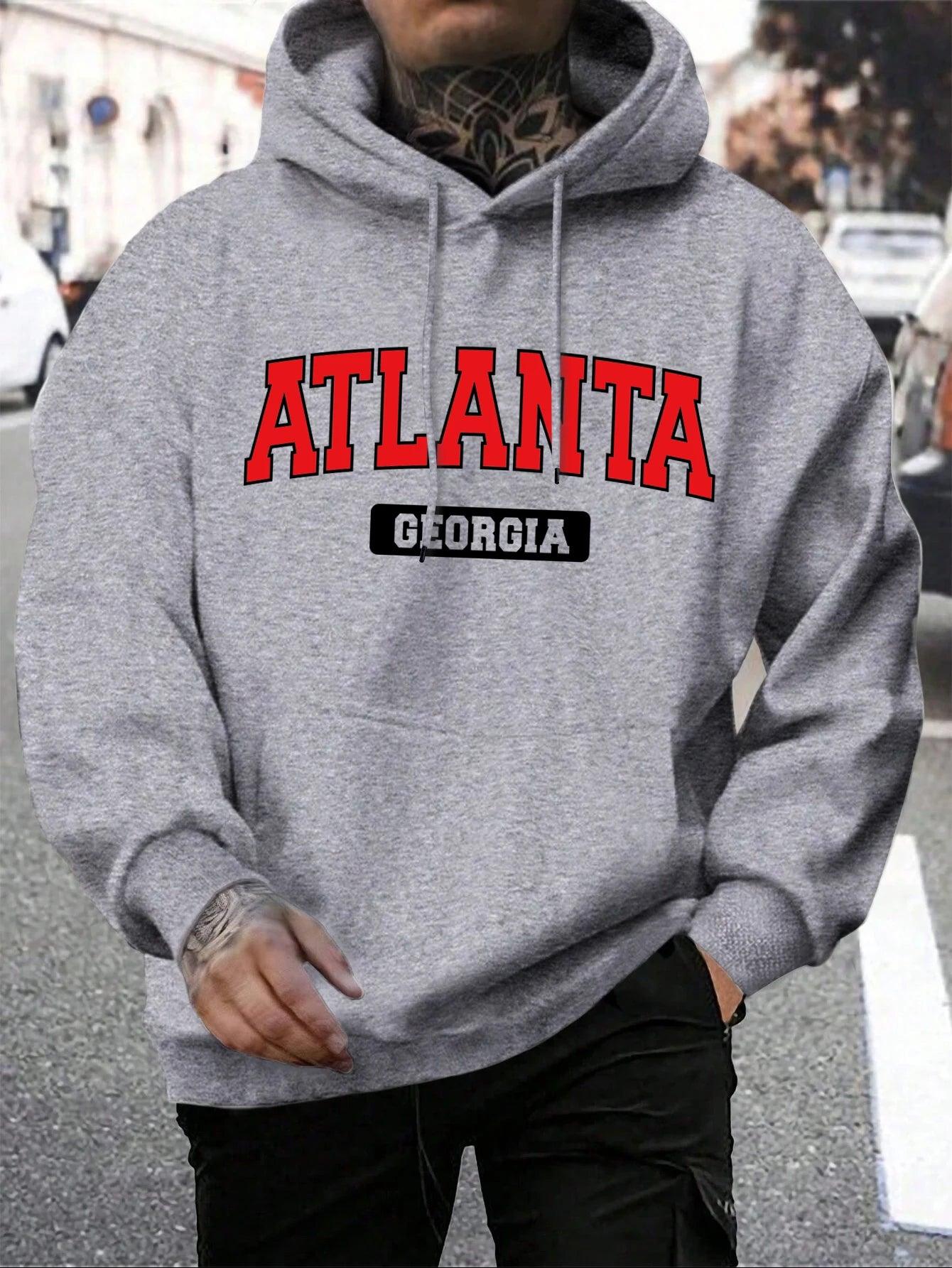 Rough & Rugged Men’s Atlanta Georgia Hoodie: Stay Stylish This Season