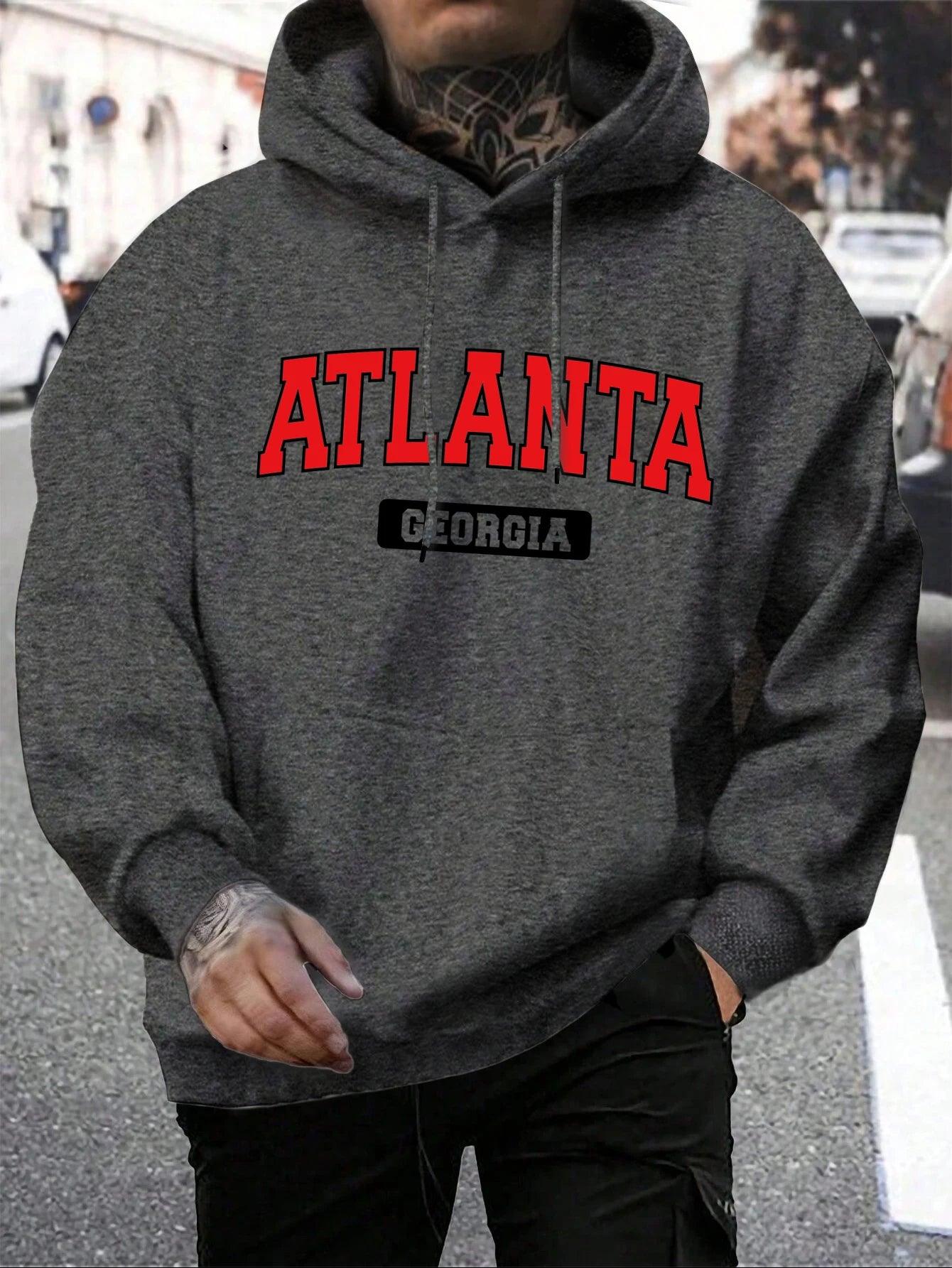 Rough & Rugged Men’s Atlanta Georgia Hoodie: Stay Stylish This Season