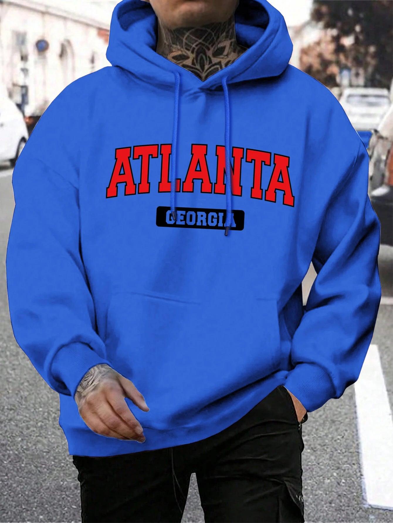 Rough & Rugged Men’s Atlanta Georgia Hoodie: Stay Stylish This Season