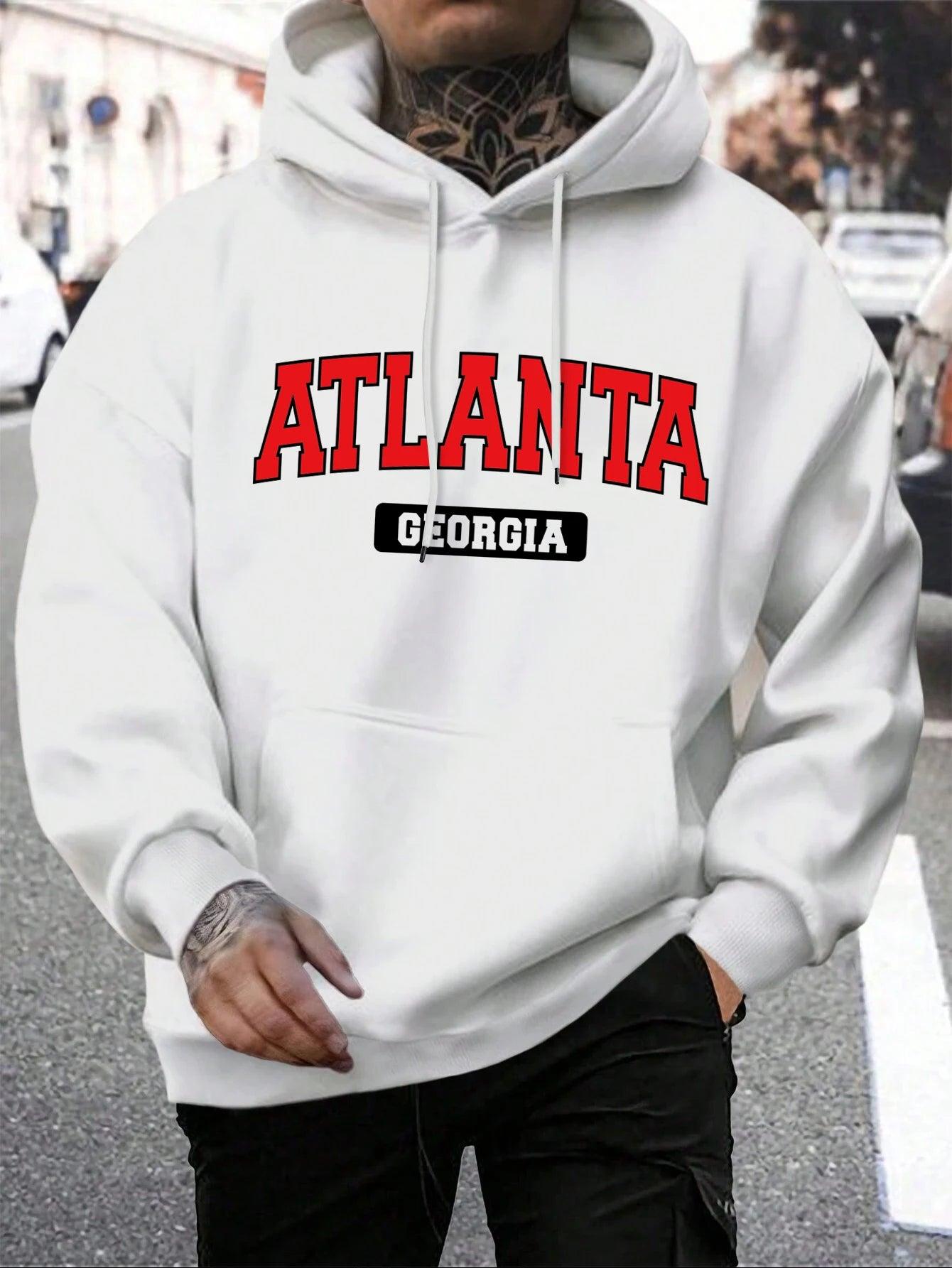 Rough & Rugged Men’s Atlanta Georgia Hoodie: Stay Stylish This Season