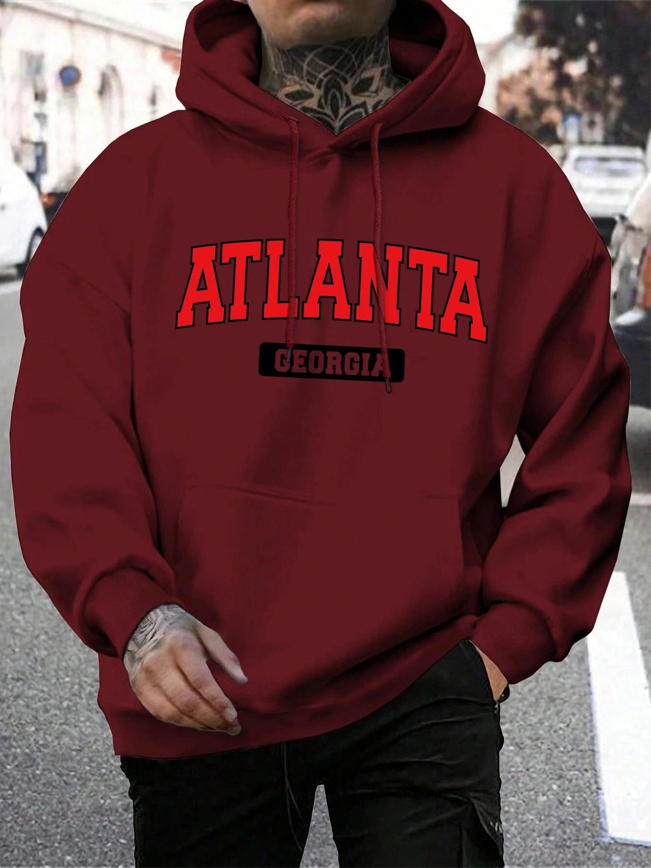 Rough & Rugged Men’s Atlanta Georgia Hoodie: Stay Stylish This Season