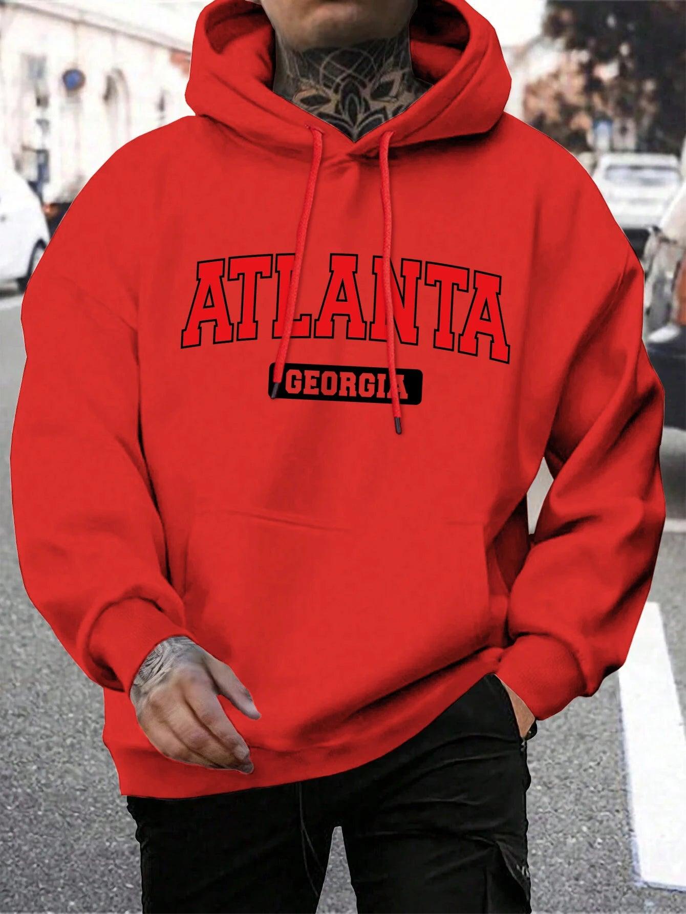 Rough & Rugged Men’s Atlanta Georgia Hoodie: Stay Stylish This Season