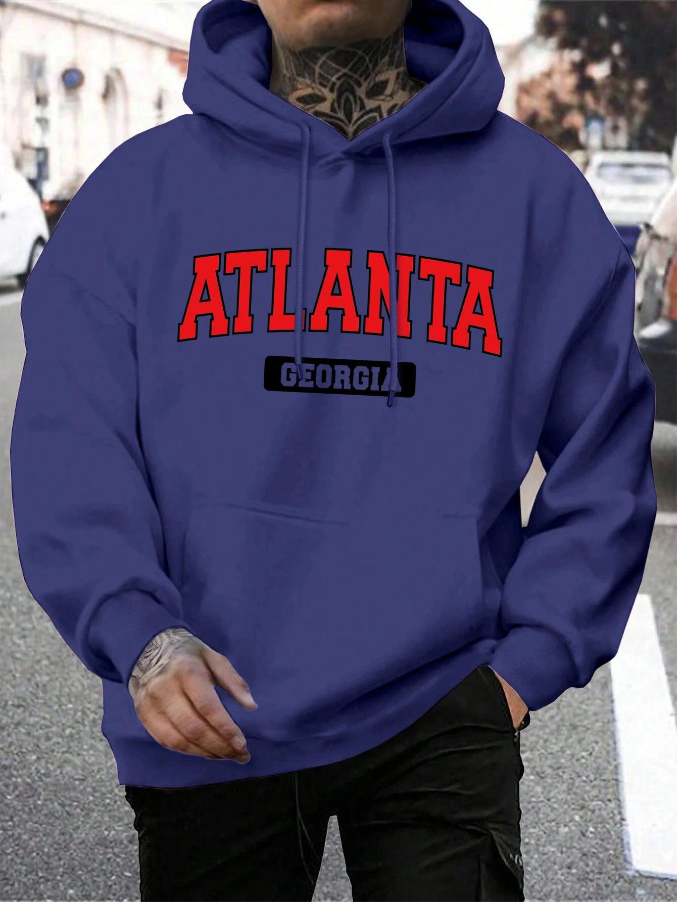 Rough & Rugged Men’s Atlanta Georgia Hoodie: Stay Stylish This Season