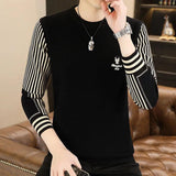 Timeless Elegance: Men’s Autumn Winter Knitted O Neck Pullover