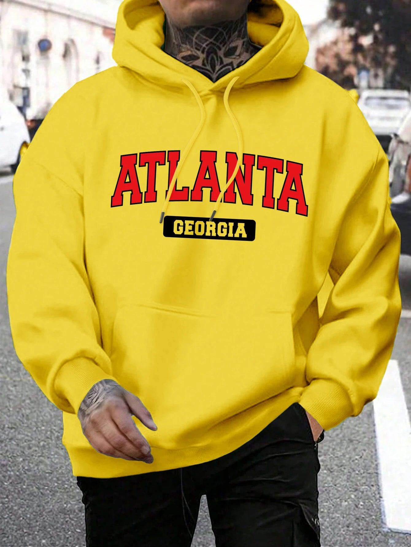 Rough & Rugged Men’s Atlanta Georgia Hoodie: Stay Stylish This Season