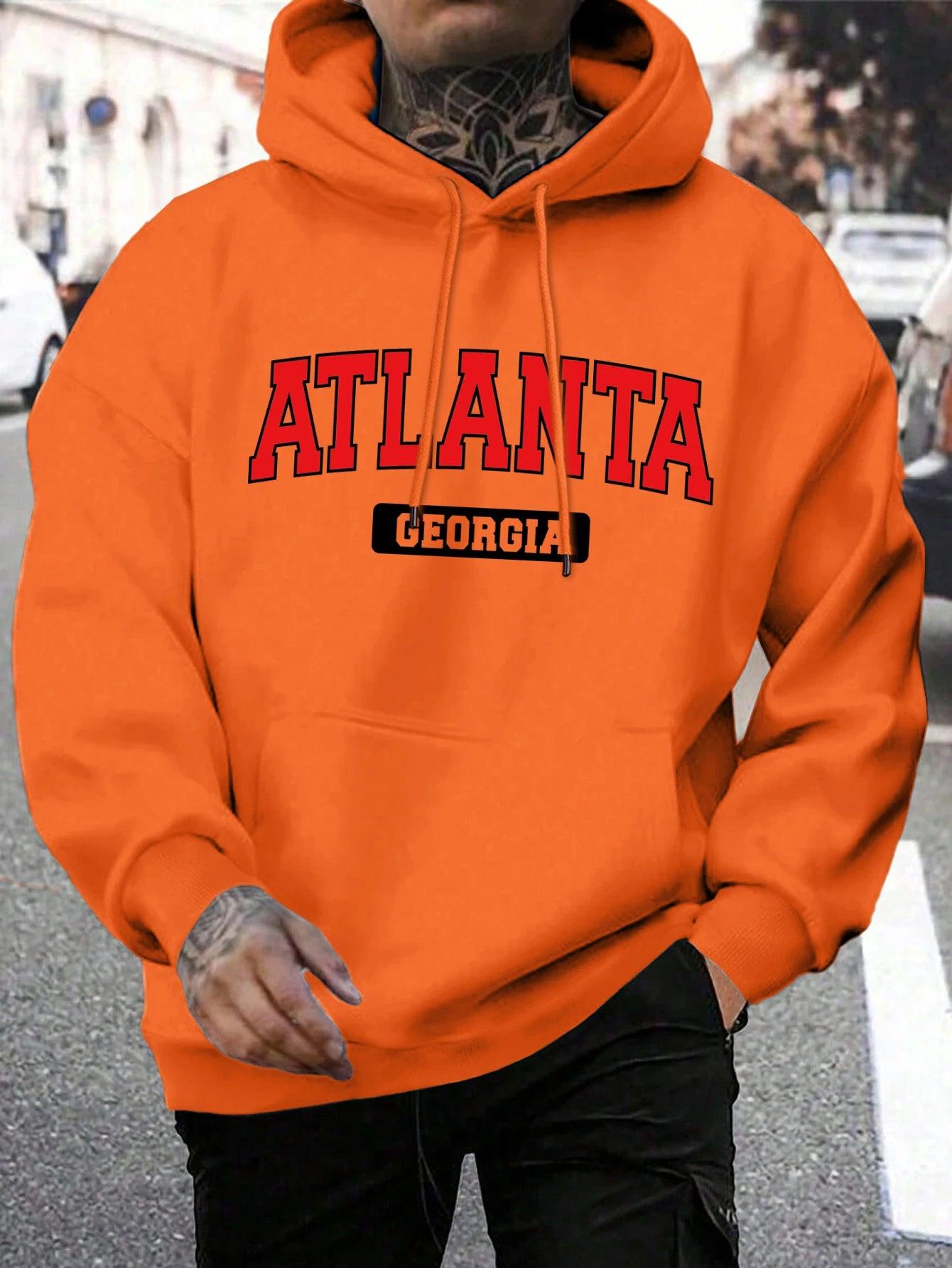 Rough & Rugged Men’s Atlanta Georgia Hoodie: Stay Stylish This Season